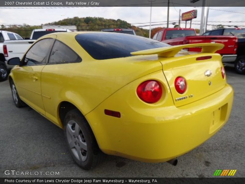 Rally Yellow / Gray 2007 Chevrolet Cobalt LS Coupe