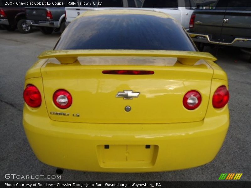 Rally Yellow / Gray 2007 Chevrolet Cobalt LS Coupe