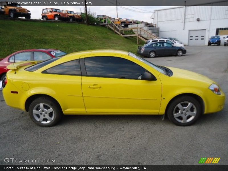 Rally Yellow / Gray 2007 Chevrolet Cobalt LS Coupe