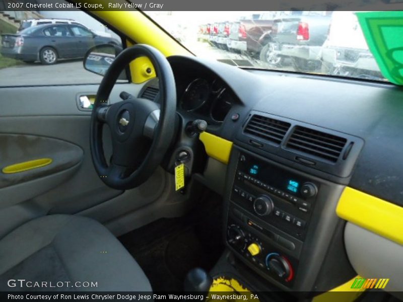 Rally Yellow / Gray 2007 Chevrolet Cobalt LS Coupe