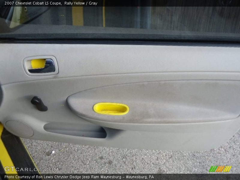 Rally Yellow / Gray 2007 Chevrolet Cobalt LS Coupe