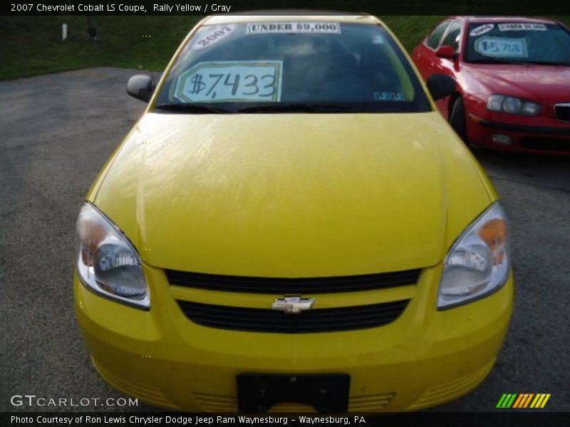 Rally Yellow / Gray 2007 Chevrolet Cobalt LS Coupe