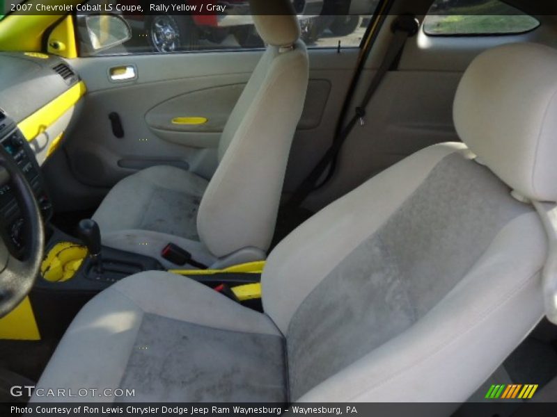 Rally Yellow / Gray 2007 Chevrolet Cobalt LS Coupe
