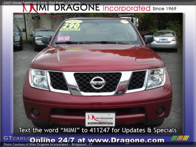 Red Brawn / Graphite 2007 Nissan Pathfinder S 4x4