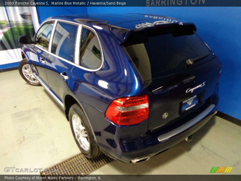 Marine Blue Metallic / Havanna/Sand Beige 2009 Porsche Cayenne S