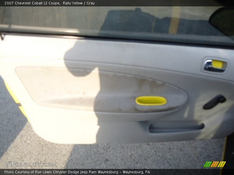 Rally Yellow / Gray 2007 Chevrolet Cobalt LS Coupe