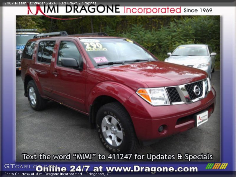 Red Brawn / Graphite 2007 Nissan Pathfinder S 4x4