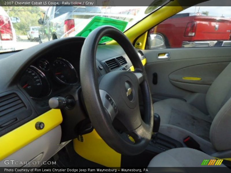 Rally Yellow / Gray 2007 Chevrolet Cobalt LS Coupe