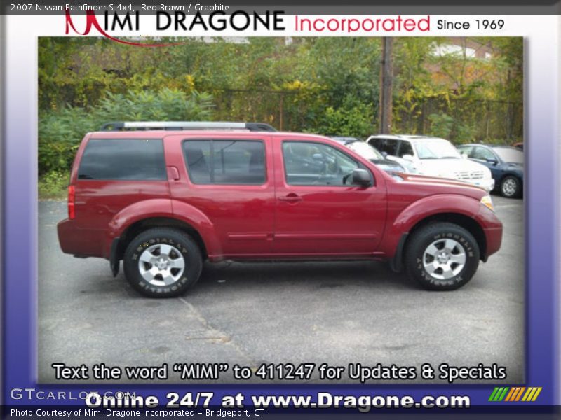 Red Brawn / Graphite 2007 Nissan Pathfinder S 4x4