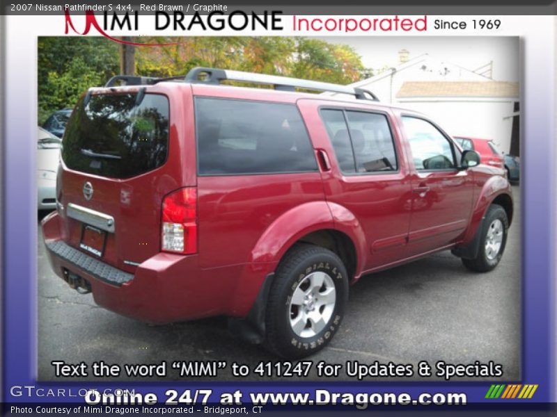 Red Brawn / Graphite 2007 Nissan Pathfinder S 4x4