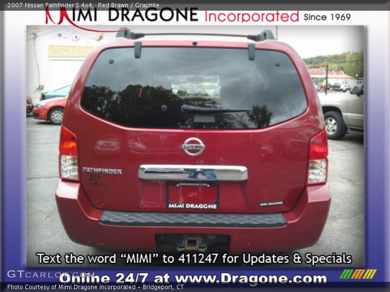 Red Brawn / Graphite 2007 Nissan Pathfinder S 4x4