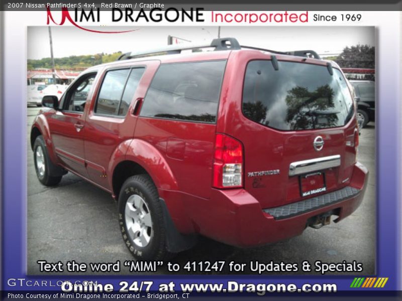 Red Brawn / Graphite 2007 Nissan Pathfinder S 4x4