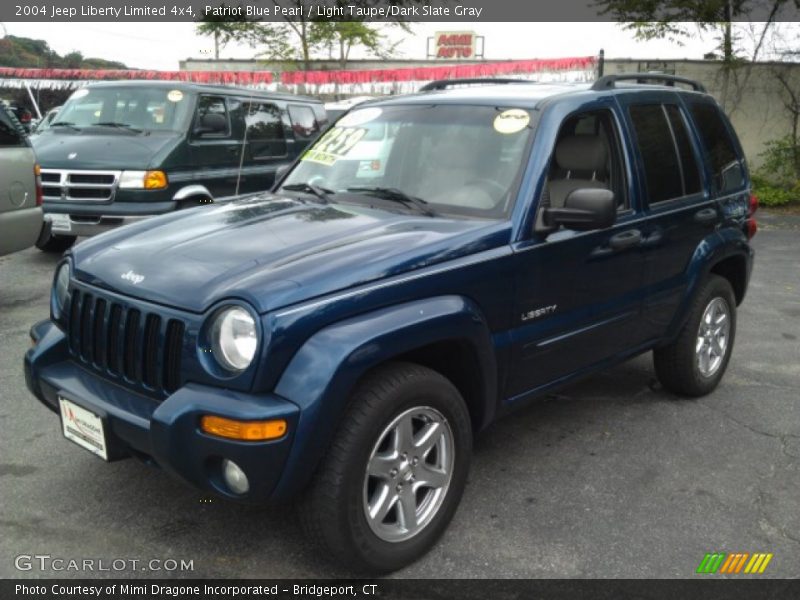 Patriot Blue Pearl / Light Taupe/Dark Slate Gray 2004 Jeep Liberty Limited 4x4