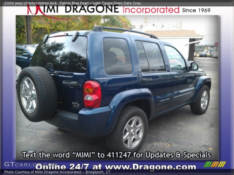 Patriot Blue Pearl / Light Taupe/Dark Slate Gray 2004 Jeep Liberty Limited 4x4