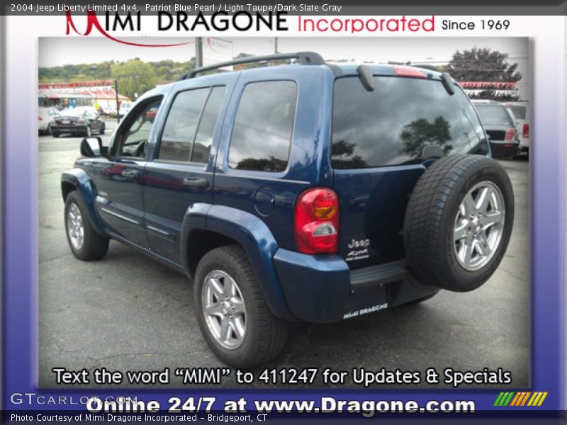 Patriot Blue Pearl / Light Taupe/Dark Slate Gray 2004 Jeep Liberty Limited 4x4