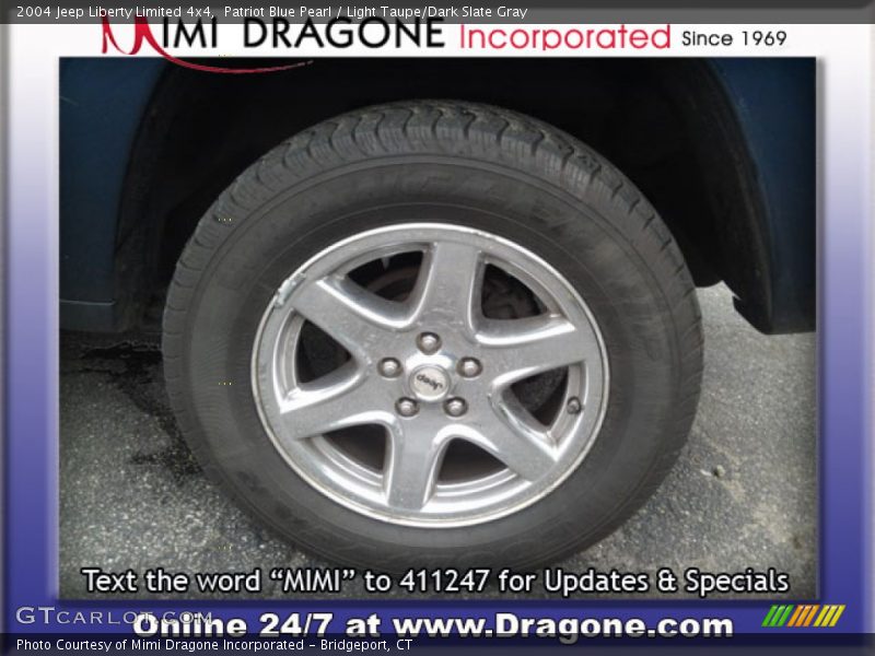 Patriot Blue Pearl / Light Taupe/Dark Slate Gray 2004 Jeep Liberty Limited 4x4
