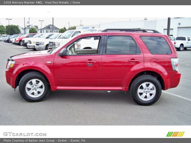 Vivid Red Metallic / Stone 2009 Mercury Mariner 4WD