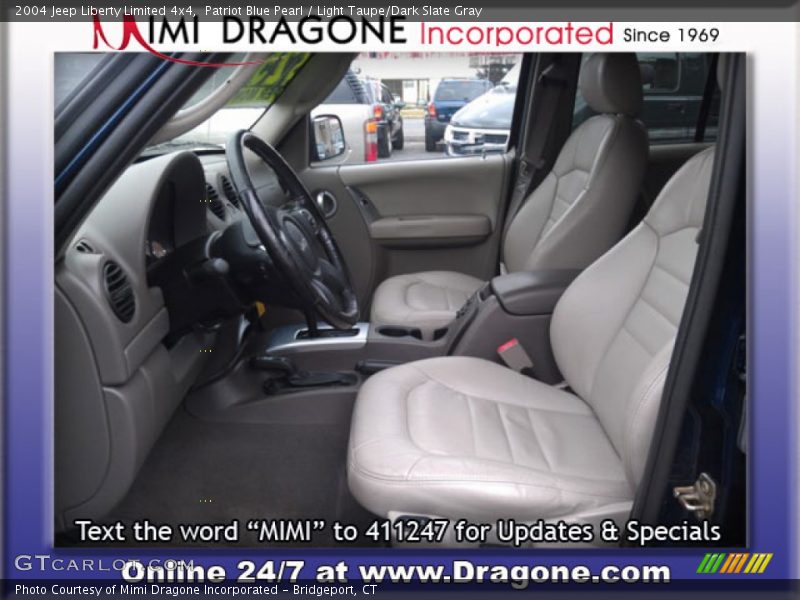 Patriot Blue Pearl / Light Taupe/Dark Slate Gray 2004 Jeep Liberty Limited 4x4