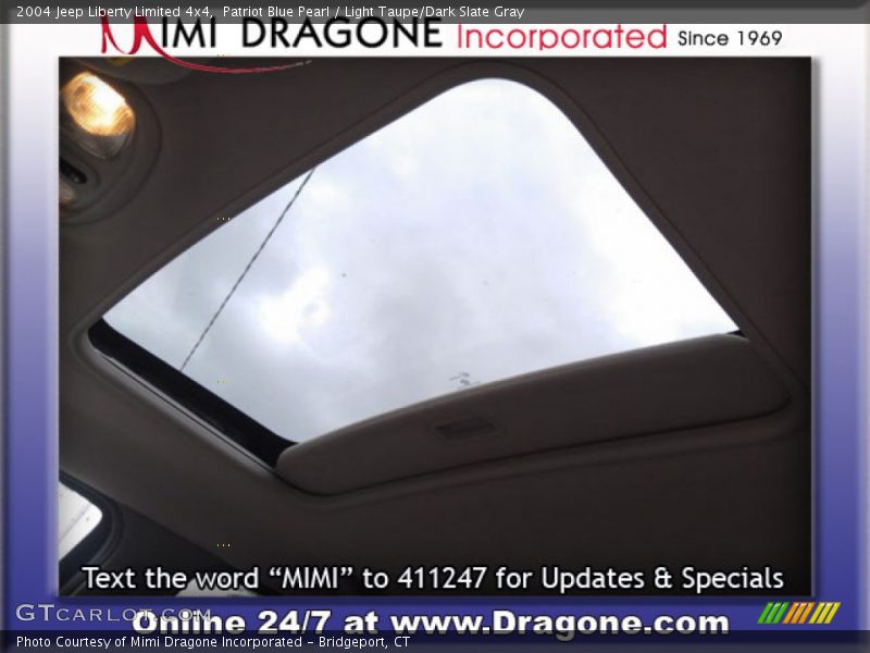 Patriot Blue Pearl / Light Taupe/Dark Slate Gray 2004 Jeep Liberty Limited 4x4