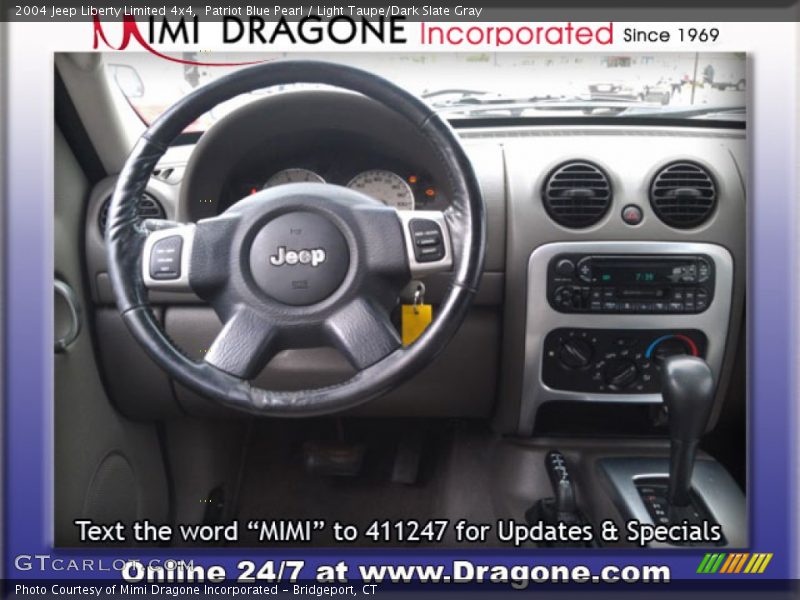 Patriot Blue Pearl / Light Taupe/Dark Slate Gray 2004 Jeep Liberty Limited 4x4