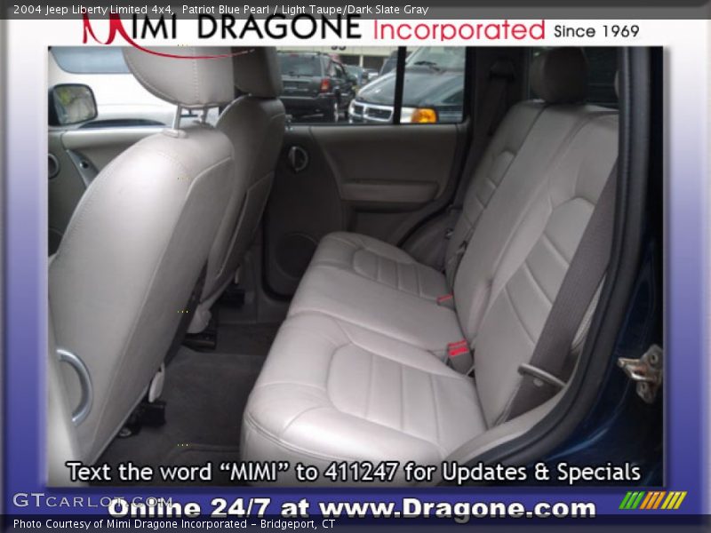 Patriot Blue Pearl / Light Taupe/Dark Slate Gray 2004 Jeep Liberty Limited 4x4