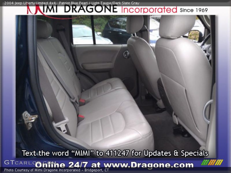 Patriot Blue Pearl / Light Taupe/Dark Slate Gray 2004 Jeep Liberty Limited 4x4