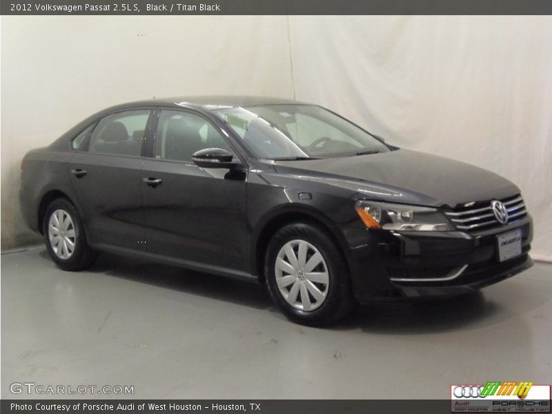 Black / Titan Black 2012 Volkswagen Passat 2.5L S