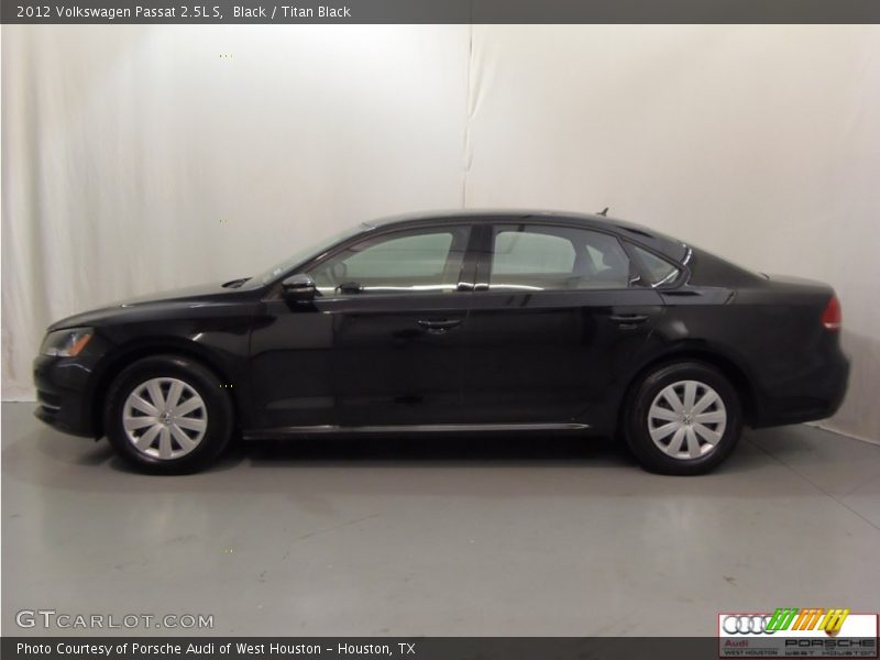 Black / Titan Black 2012 Volkswagen Passat 2.5L S