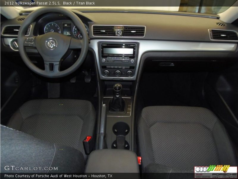 Black / Titan Black 2012 Volkswagen Passat 2.5L S