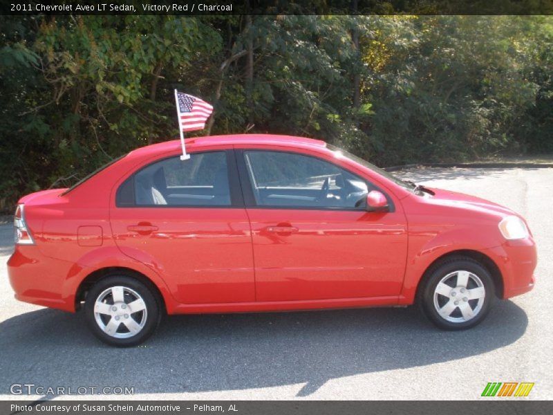 Victory Red / Charcoal 2011 Chevrolet Aveo LT Sedan