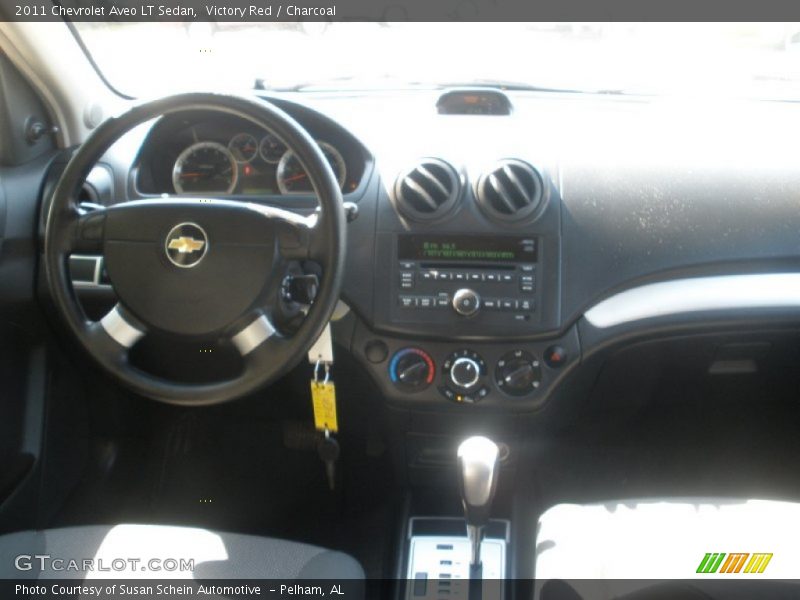 Victory Red / Charcoal 2011 Chevrolet Aveo LT Sedan