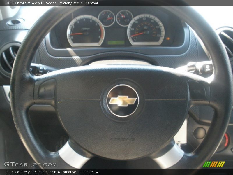Victory Red / Charcoal 2011 Chevrolet Aveo LT Sedan