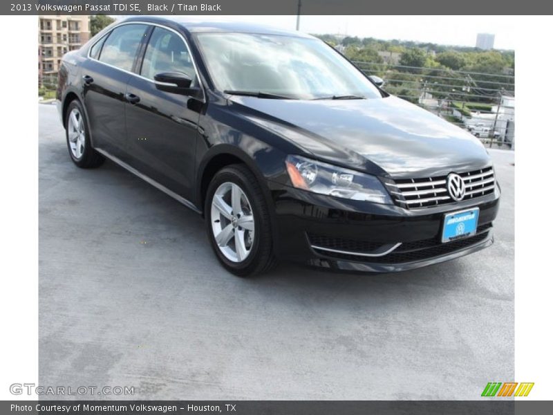 Black / Titan Black 2013 Volkswagen Passat TDI SE