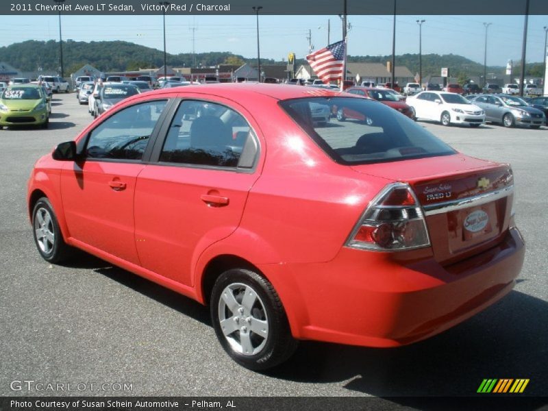 Victory Red / Charcoal 2011 Chevrolet Aveo LT Sedan