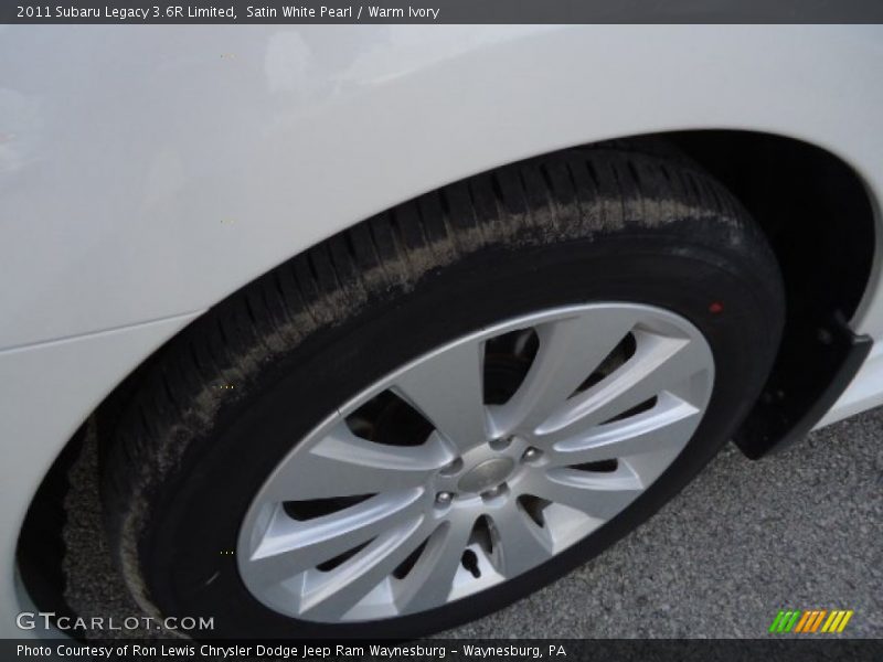 Satin White Pearl / Warm Ivory 2011 Subaru Legacy 3.6R Limited