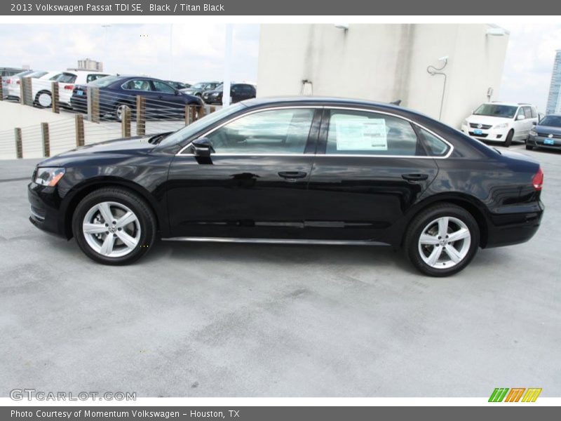 Black / Titan Black 2013 Volkswagen Passat TDI SE