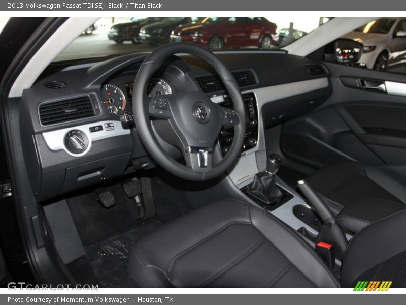 Black / Titan Black 2013 Volkswagen Passat TDI SE