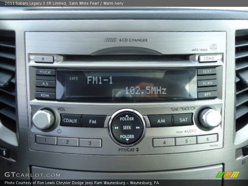 Satin White Pearl / Warm Ivory 2011 Subaru Legacy 3.6R Limited