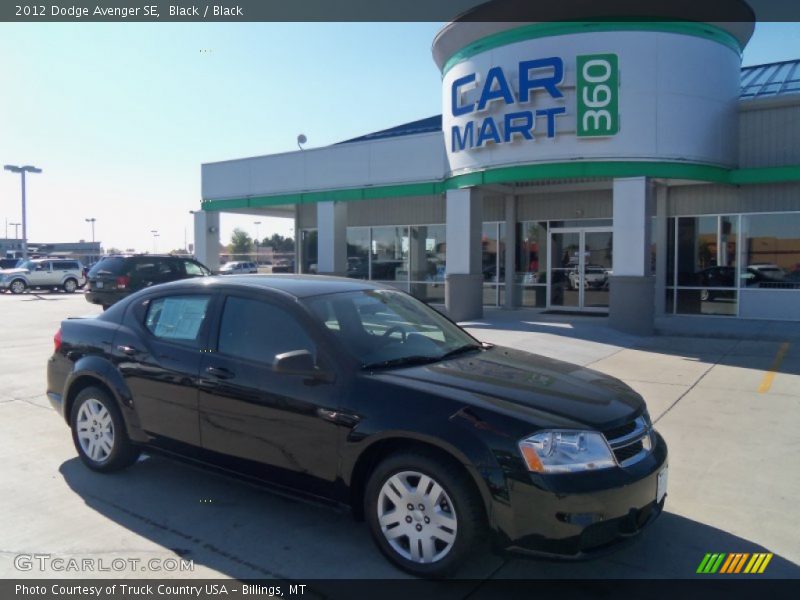 Black / Black 2012 Dodge Avenger SE