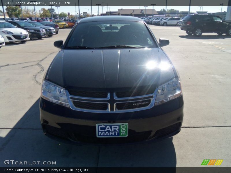 Black / Black 2012 Dodge Avenger SE