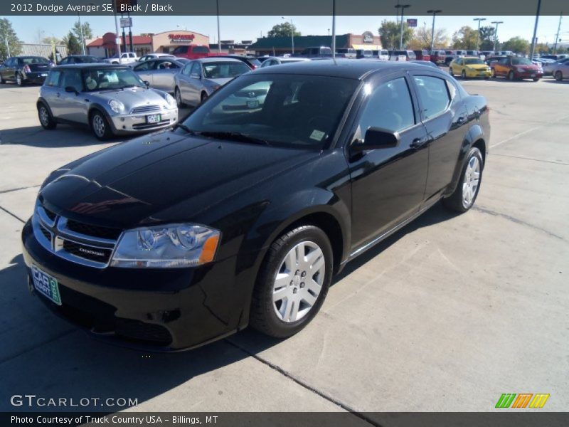 Black / Black 2012 Dodge Avenger SE