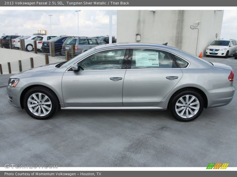 Tungsten Silver Metallic / Titan Black 2013 Volkswagen Passat 2.5L SEL