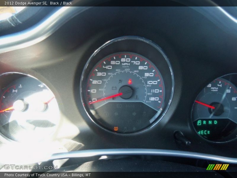 Black / Black 2012 Dodge Avenger SE