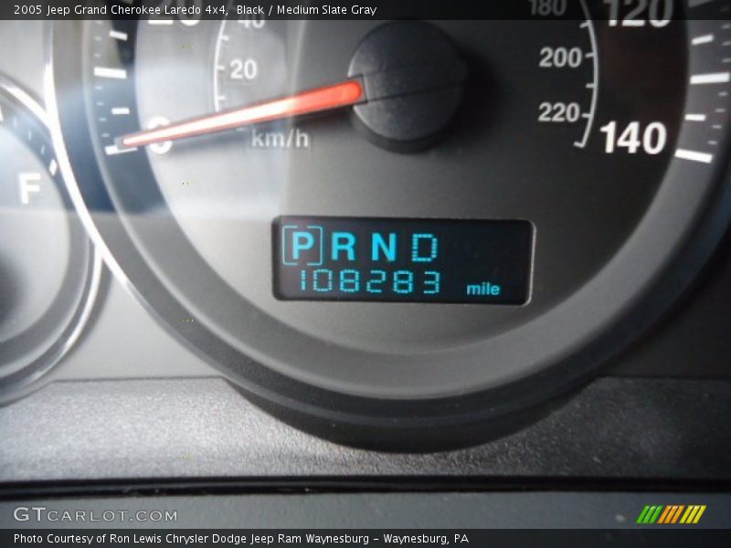 Black / Medium Slate Gray 2005 Jeep Grand Cherokee Laredo 4x4
