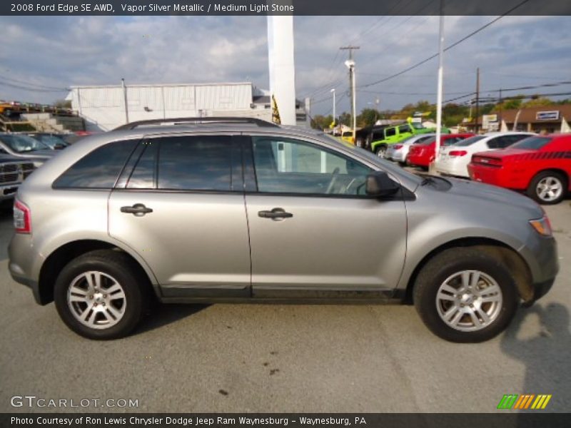 Vapor Silver Metallic / Medium Light Stone 2008 Ford Edge SE AWD