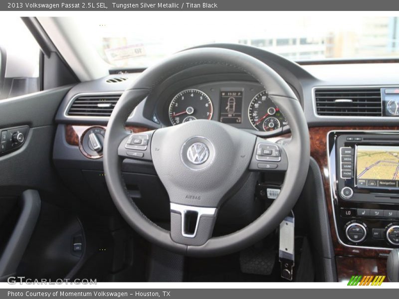 Tungsten Silver Metallic / Titan Black 2013 Volkswagen Passat 2.5L SEL