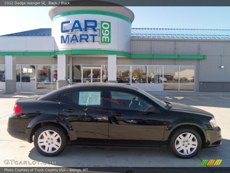 Black / Black 2012 Dodge Avenger SE