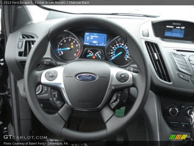 Kodiak Brown Metallic / Charcoal Black 2013 Ford Escape S