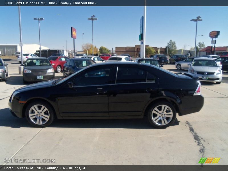 Black Ebony / Charcoal Black 2008 Ford Fusion SEL V6