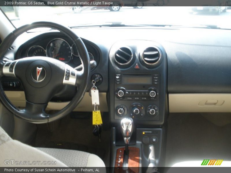 Blue Gold Crystal Metallic / Light Taupe 2009 Pontiac G6 Sedan
